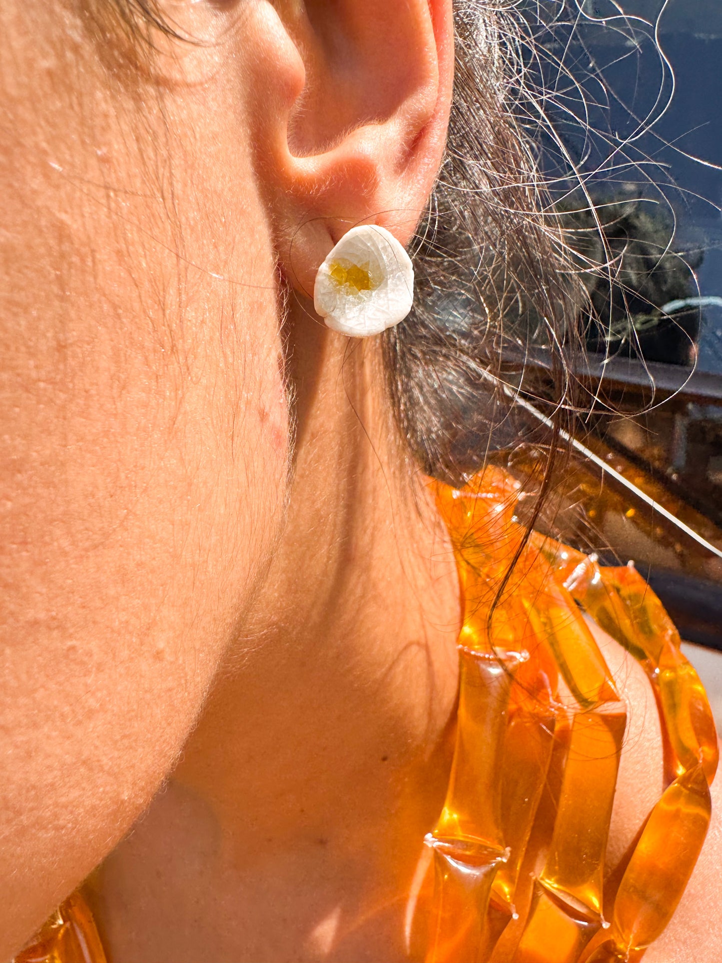 Brinco Oasis Amarelo